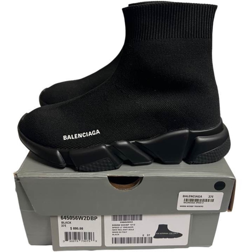Balenciaga Black IT37 W37 Women Speed Trainers